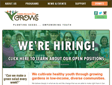 Tablet Screenshot of communitygrows.org